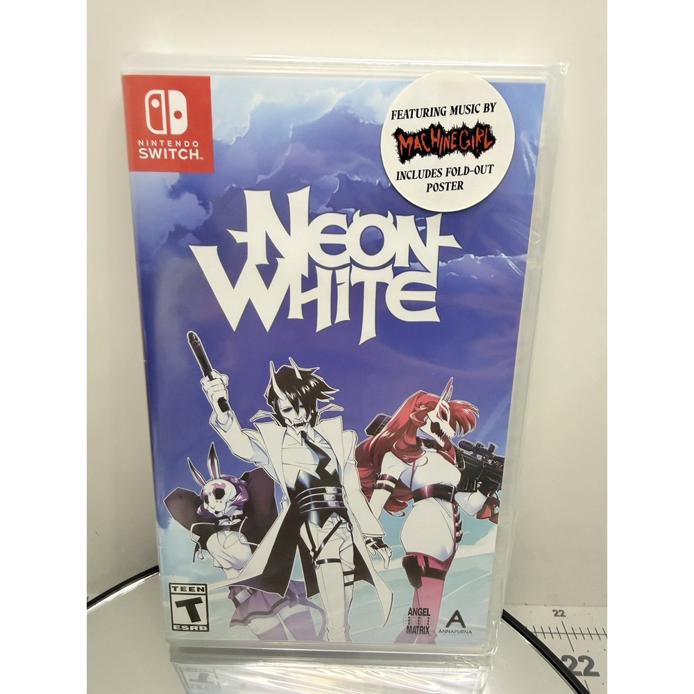 Neon White Nintendo Switch Brand New Factory Sealed physical game with Poster